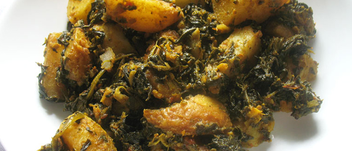 Potato & Spinach Curry 