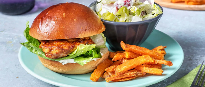 Kids Chicken Burger & Chips 