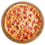 Cheese & Turkey Ham Pizza 