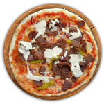 Cheese & Donner Meat Pizza 